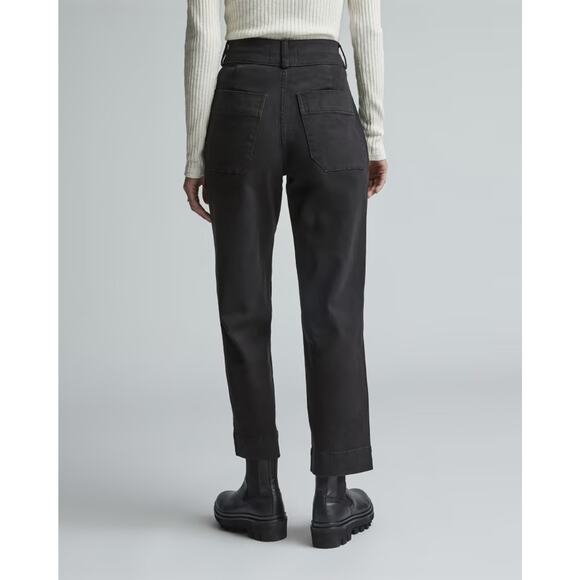 Everlane The Organic Straight-Leg Pant in Black 2 NWT - Picture 9 of 9